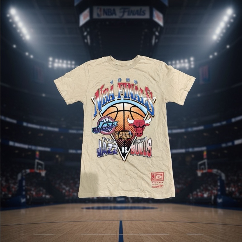Mitchell & Ness Hardwood Classics Tan T-Shirt